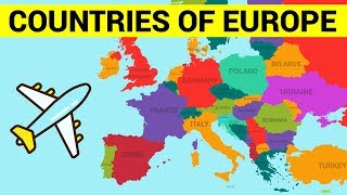 COUNTRIES OF EUROPE for Kids  Learn European Countries Map with Names [upl. by Asylla]