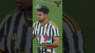 WESTON McKENNIE SCORES Juventus vs PSV Eindhoven [upl. by Aicilef509]