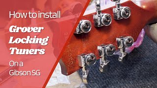 Effortlessly Install Grover Electric Guitar Locking Tuners [upl. by Erny]