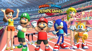 110m Hurdles Gameplay Mario amp Sonic At The Olympic Games Tokyo 2020 Mario Luigi Peach Daisy amp More [upl. by Cynera]