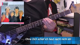 Münchner Freiheit Ohne dich schlaf ich heut Nacht nicht ein  Bass Cover 🎧 [upl. by Nesiaj158]