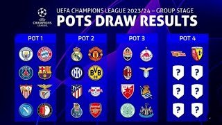 Seeding Pots UEFA Champions League 202324 Group Stage  UCL DRAW 202324 [upl. by Melisande]