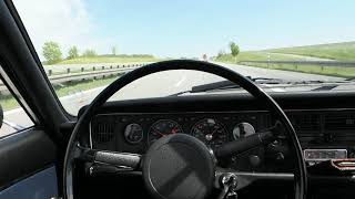 NSU RO 80  Vmax 190 on GERMAN Autobahn WANKEL Sound [upl. by Akinit291]