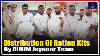 Distribution Of Ration Kits by AIMIM Jaynoor Team  IND Today [upl. by Nalaf]