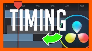 Adjust Timing In Fusion  DaVinci Resolve 16 Basics Tutorial [upl. by Natsrik336]