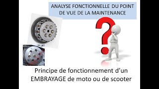 Cours Système EMBRAYAGE dune moto [upl. by Crin298]