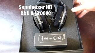 Sennheiser HD 650 and Apogee Groove Unboxing [upl. by Eldnek]