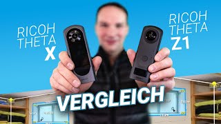 KameraVergleich Ricoh Theta Z1 und Ricoh Theta X Raumvermessung [upl. by Lenni132]