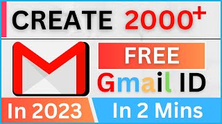 Create 1000💌Gmail ID Just In 2 Mins  Using Gmail ID Generator For FREE🔥 [upl. by Deraj909]