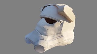 making star wars First Order TieFighter Helmet Part 3 Feinarbeiten Pepakura 66target [upl. by Aleafar]