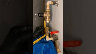 Replacing a water pressure regulator and shut off valve on CPVC 💦 plumbing plumber asmr diy [upl. by Najar71]