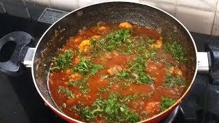 KOLAMBI CHE ZANZANIT KALVAN  SPICY PRAWNS CURRY  prwans masala receipe [upl. by Leeland]