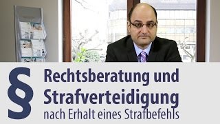 Strafbefehl  Rechtsanwalt  Heidelberg [upl. by Eartnoed]