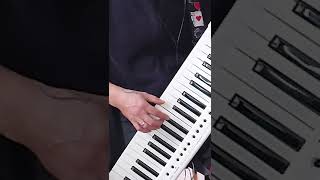 How to play metallica  One intro Solo on keytar keytar metallica instrumental solo epic [upl. by Nuj]