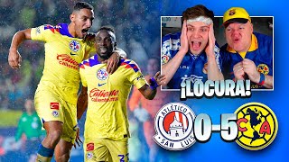 ESPAÑOLES REACCIONAN al ATLÉTICO DE SAN LUIS 05 AMÉRICA  Ida SEMIFINAL Liga MX 2023 [upl. by Arun]