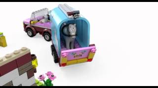 Lego Friends  3186  Emmas Horse Trailer  Lego 3D Review [upl. by Hicks]