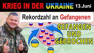 13JUNI WIDERSTAND ZWECKLOS  Russen ergeben sich MASSENWEISE in Vovchansk  UkraineKrieg [upl. by Carisa]