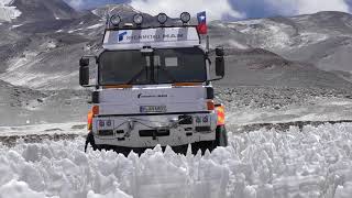 Rheinmetall High Altitude Truck Expedition – Folge 6 HXTruck durchfährt Büßereisfeld [upl. by Naarah727]