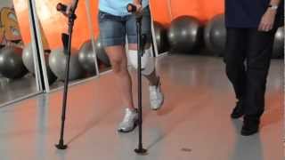 ERGOBAUM Three Point Crutch Gait [upl. by Enihpesoj]