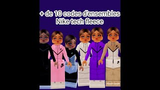 NIKE TECH FLEECE OUTFIT CODES Roblox Berry avenue Brookhaven [upl. by Nilesoy]