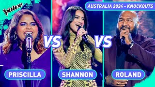 Roland Shannen amp Priscilla Full Knockouts Performances  The Voice Australia 2024 [upl. by Aihseit]