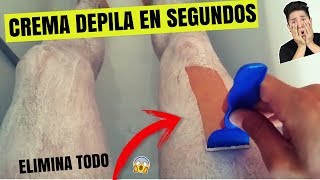 CREMA DEPILADORA EN CASI TODO EL CUERPO 😱😖l Depilación en segundos SIN DOLOR EN SEGUNDOS [upl. by Imac793]