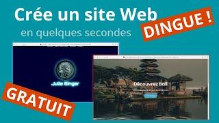 Créer un Site Web INCROYABLE en 1 Clic La Création Web na Jamais été aussi Fun et Facile Gratuit [upl. by Wincer]