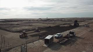 Feedlot Compacted Concrete™ hard surfacing in Western Canada  Bonhomie Cement [upl. by Gotthard]