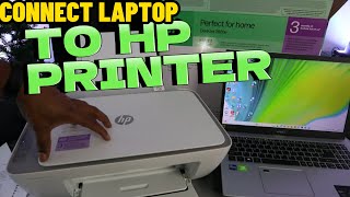 Connect Computer Laptop To HP Deskjet 2800 2700 amp 2600 Series Printer Over WiFi FULL SETUP [upl. by Acinyt]