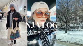 NEW JERSEY VLOG  New Jersey with My Boyfriend American Dream Mall Snow in New York [upl. by Rebm]