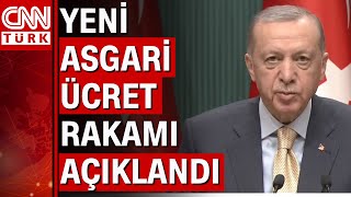 Asgari ücret belli oldu Cumhurbaşkanı Erdoğan asgari ücreti açıkladı [upl. by Tindall]