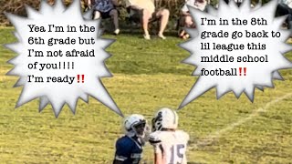 Middle School Football Big touchdown run and big fumble recovery Messiah Jones [upl. by Krasnoff]