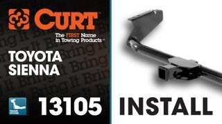 Trailer Hitch Install CURT 13105 on 2012 Toyota Sienna [upl. by Ralaigh]