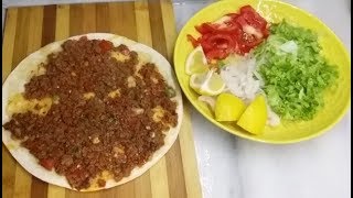 LAVAŞTAN LAHMACUN YAPTIK TAVADA [upl. by Nnarefinnej]