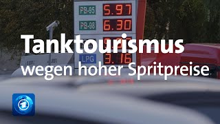 Hohe Spritpreise Deutsche fahren zum Tanken nach Polen [upl. by Hanid421]