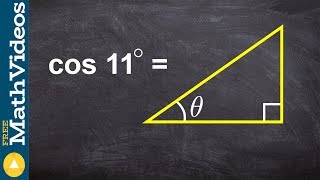 Find the value of cosine when given the angle [upl. by Neelrac555]