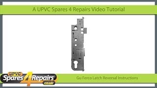 Gu Ferco Door Lock Case Latch Reversal [upl. by Acim]