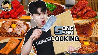 ASMR MUKBANG 직접 만든 양념 치킨먹방 스테이크 짜파게티 레시피 amp 요리모음 FRIED CHICKEN AND BLACK BEAN NOODLES EATING SOUND [upl. by Eldridge247]