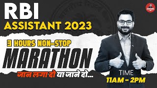 RBI Assistant 2023  3 Hours Marathon Class for RBI Assistant Preparation  Reasoning by Saurav Sir [upl. by Gerge846]