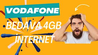 VODAFONE BEDAVA 4 GB İNTERNET 2024 [upl. by Etram]