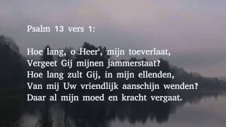 Psalm 13 vers 1 en 5  Hoe lang o Heer mijn toeverlaat [upl. by Yarvis]