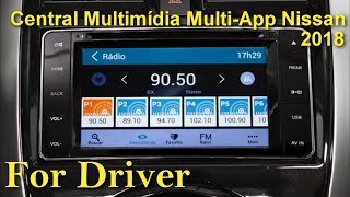 Central Multimídia MultiApp Nissan 2018 [upl. by Diannne935]