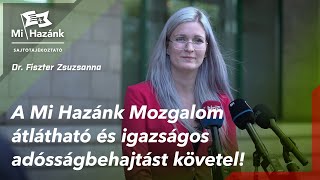 A Mi Hazánk Mozgalom átlátható és igazságos adósságbehajtást követel [upl. by Niveek429]