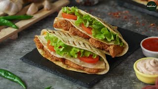 Chicken Roti Wrap Recipe By SooperChef [upl. by Ermentrude]