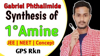 Gabriel Phthalimide Synthesis of 1° Amine  JEE  NEET  12 th  Reaction Mechanism  Chemistry [upl. by Annhoj351]