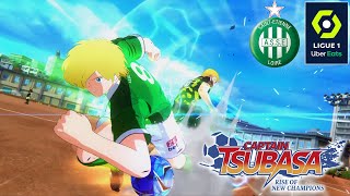 MATCH AVEC SAINTÉTIENNE  Event Ligue 1 Uber Eats  Captain Tsubasa Rise of New Champions [upl. by Nagar]