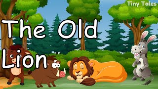 The Old Lion Moral Story in English  1 Minute Stories  Audiobooks  Bedtime Stories for Kids [upl. by Brewer]