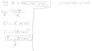 Consumptionsaving intertemporal modelDeriving FOC amp Euler equationWilliamson Macroeconomics Chp 9 [upl. by Siuoleoj]