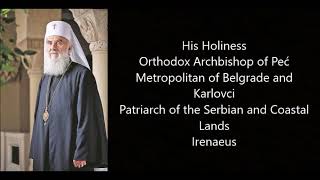 Orthodox Patriarch of Belgrade Irenaeus warns Church of Constantinople [upl. by Julide931]