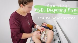 A Day in the Life of a Cloth Diapering Mom Testing New Diapers  Old Favorites [upl. by Miguel521]